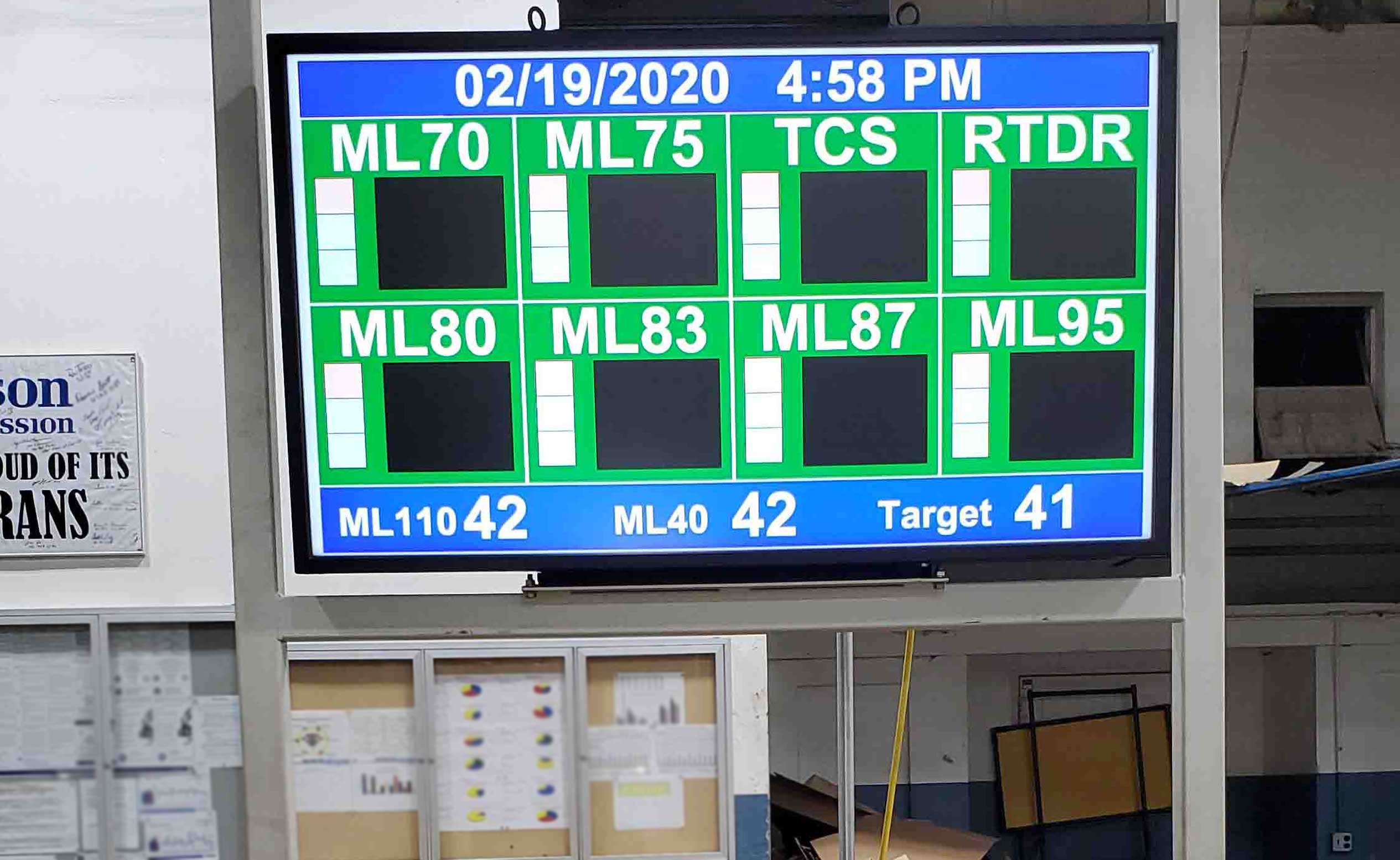 One of our first test displays